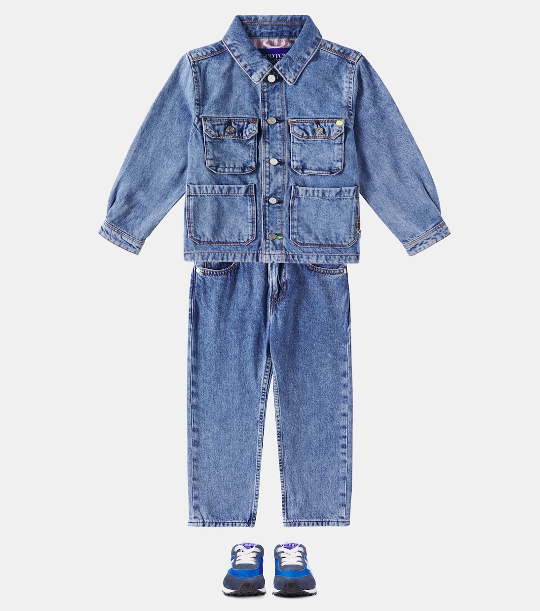 Джинсовая куртка Worked Out Scotch & Soda Kids, темно-синий — фото 2