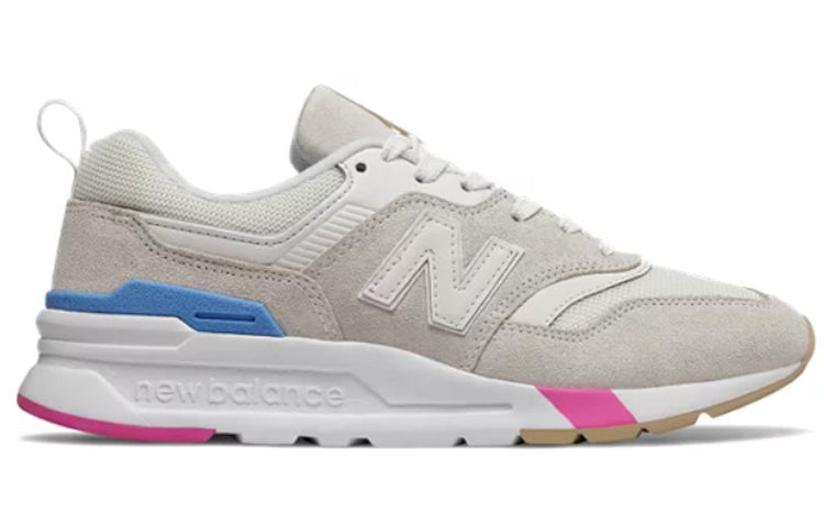 Кроссовки (WMNS) New Balance 997 'Ivory Blue Pink', бежевый — фото 2