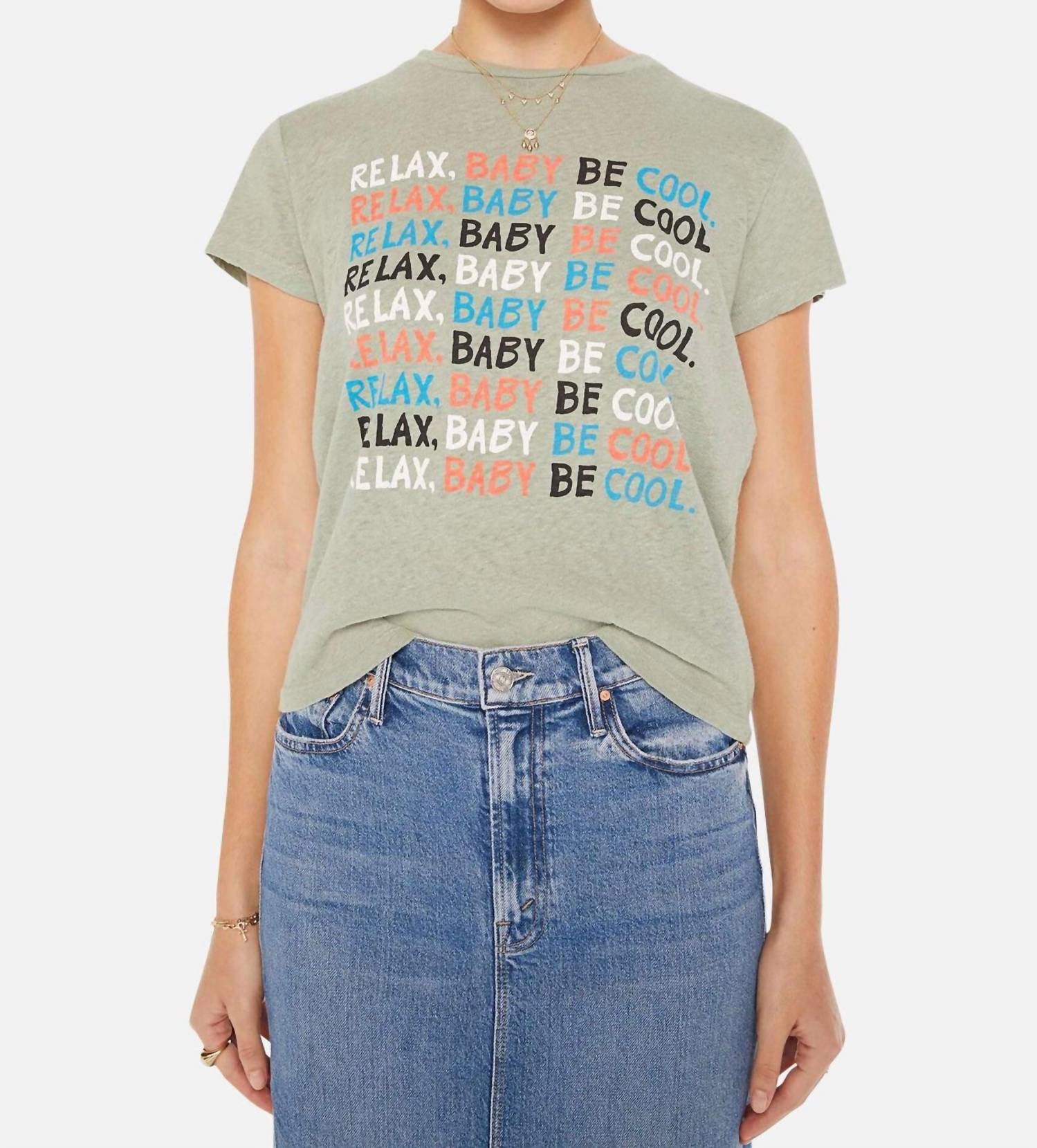 

Грубая футболка Relax Baby Be Cool Mother, Relax Baby Be Cool