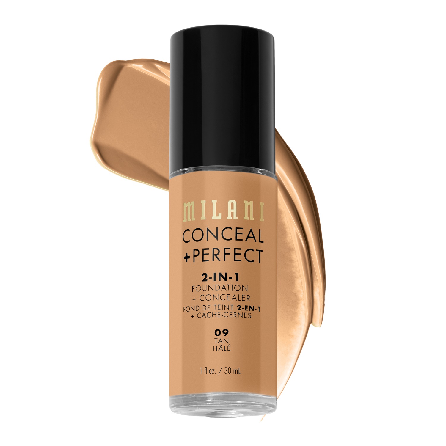 

Тональный крем для лица conceal + perfect 2in1 Milani, tan/ 09, объем 30 мл