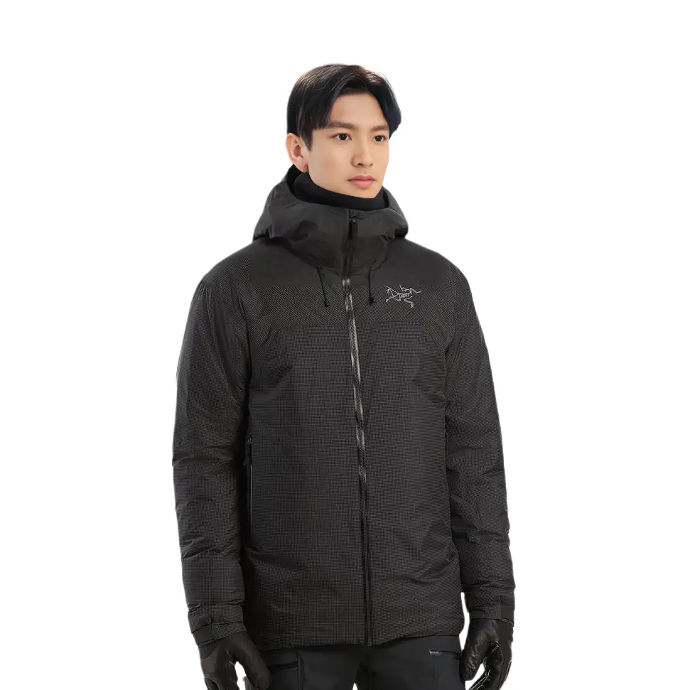 Куртка мужская Arcteryx Windbreaker длинная, черный — фото 2