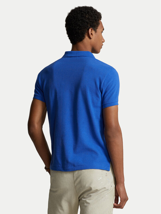 Рубашка-Поло с завышенной талией 710782592011 Polo Ralph Lauren, синий — фото 3