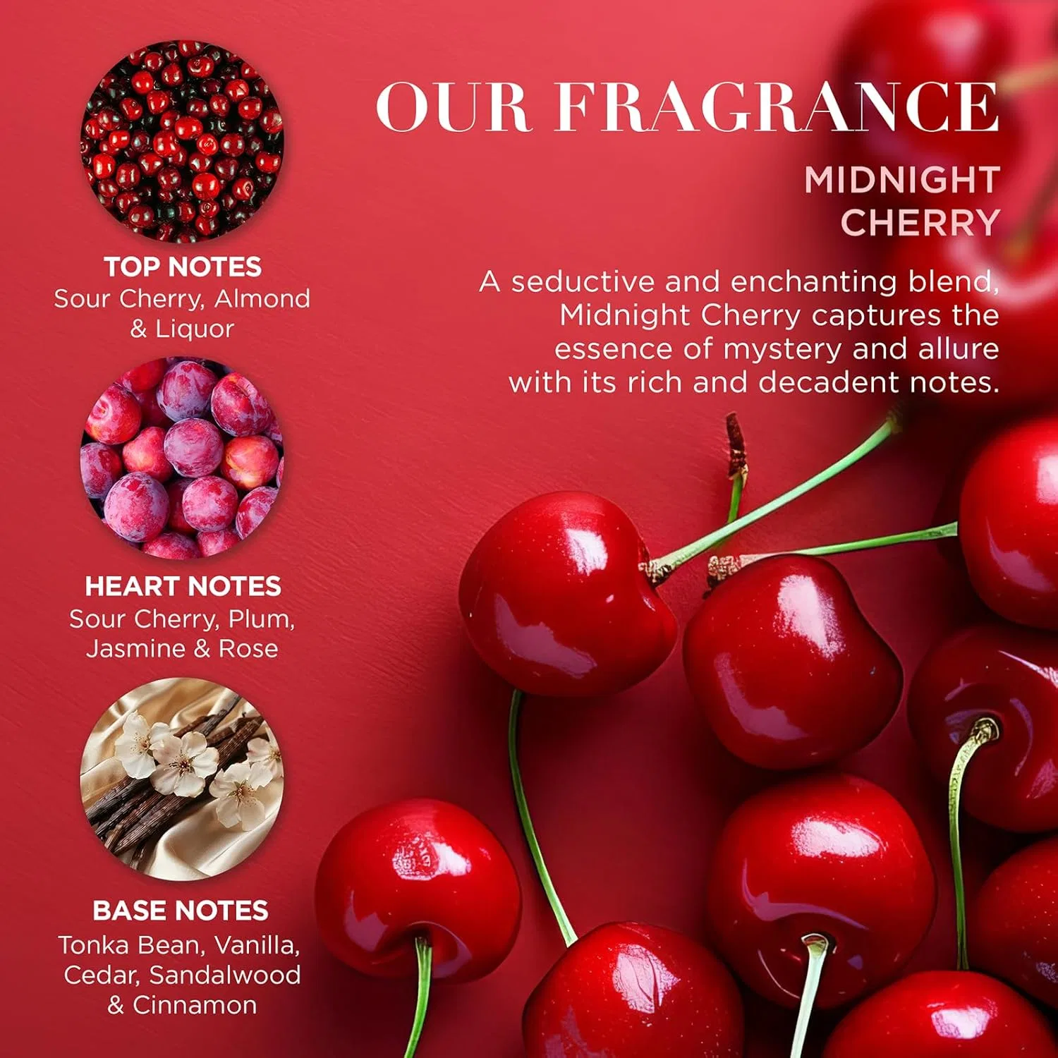 Подарочный набор Baylis & Harding Midnight Cherry Luxury Pampering, веганский Baylis & Harding — фото 4