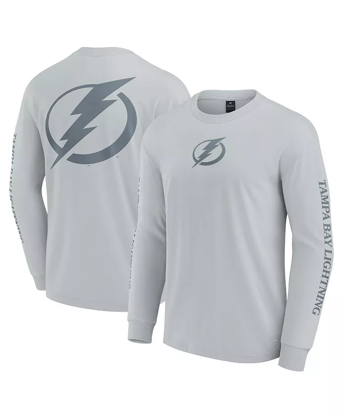 

Мужская серая футболка с длинным рукавом Tampa Bay Lightning Elements Strive Fanatics