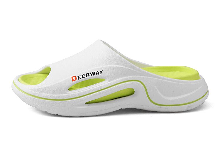 

Шлепанцы мужские Deerway, белый/зеленый