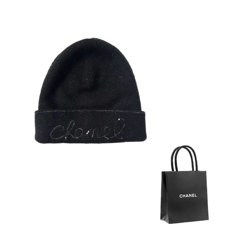 

CHANEL Унисекс шапка бини, Black
