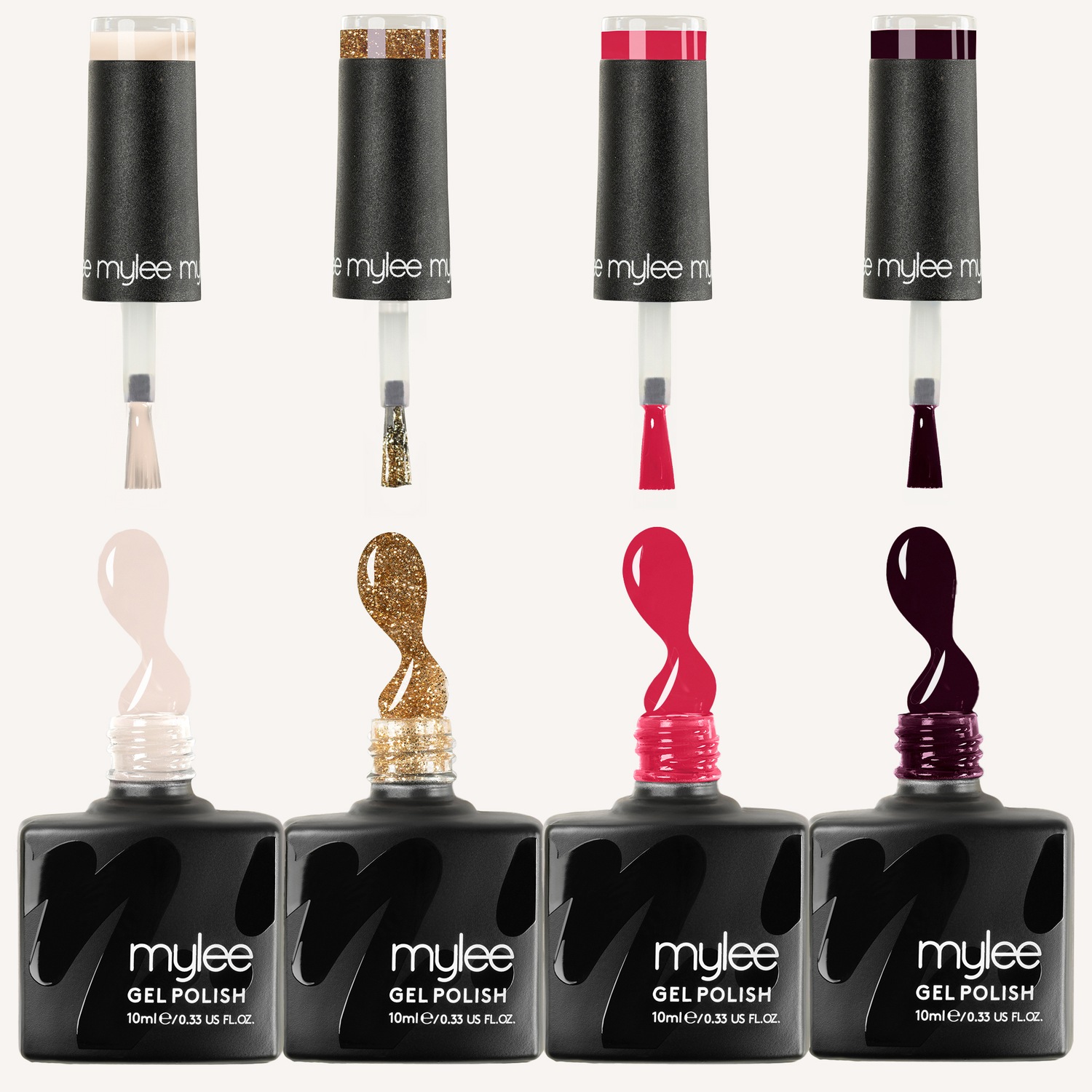Лак для ногтей gel nagellack gele quad Mylee, bollywood brights, объем 40 мл — фото 3