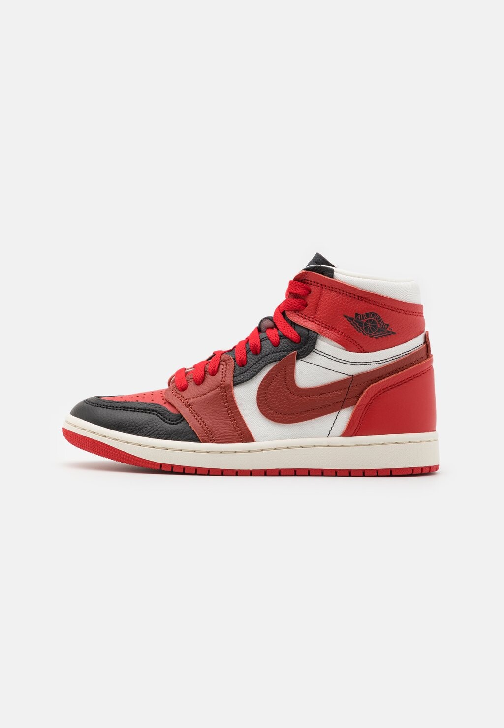 

Кроссовки высокие AIR JORDAN 1, цвет sport red/dune red/black/sail