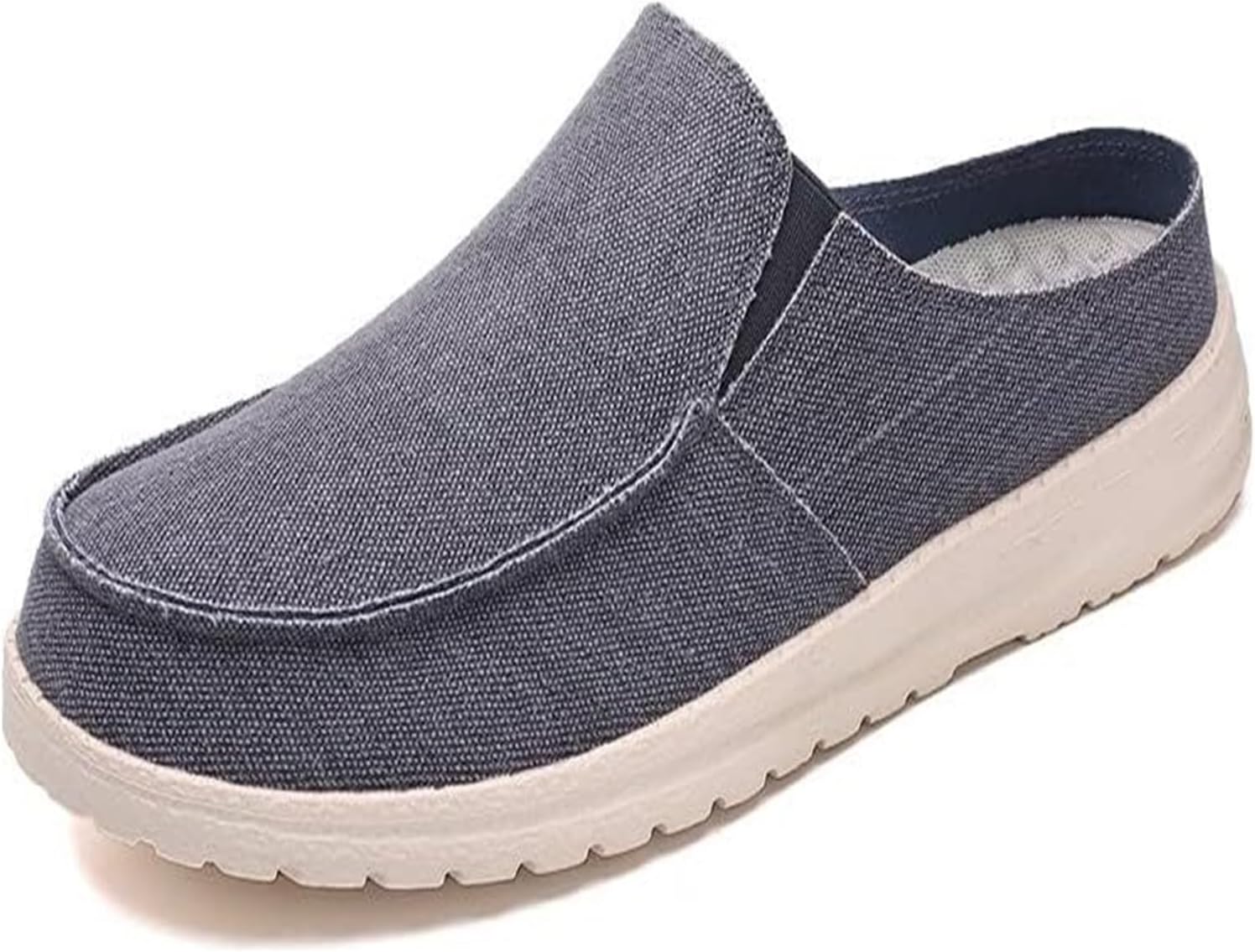 

Мужские летние удобные слипоны из ткани, повседневные тапочки, лодочные туфли, легкая обувь для мужчин Generic, синий