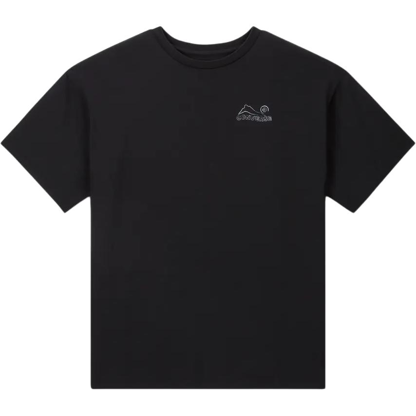 

Футболка Unisex Black Converse с горным принтом