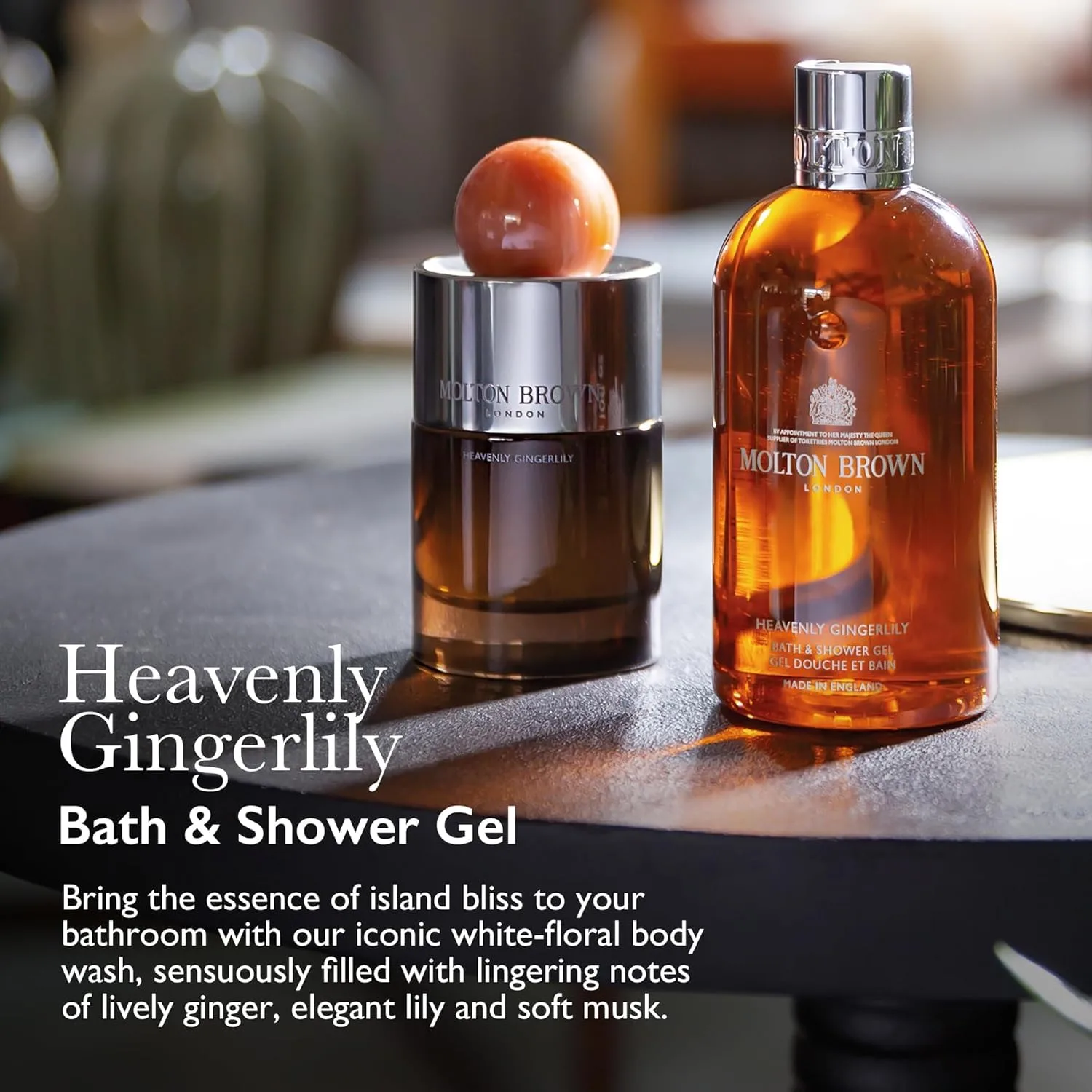 Сменный блок геля для душа Molton Brown Heavenly Gingerlily, 13,5 жидких унций., Multicolor — фото 3
