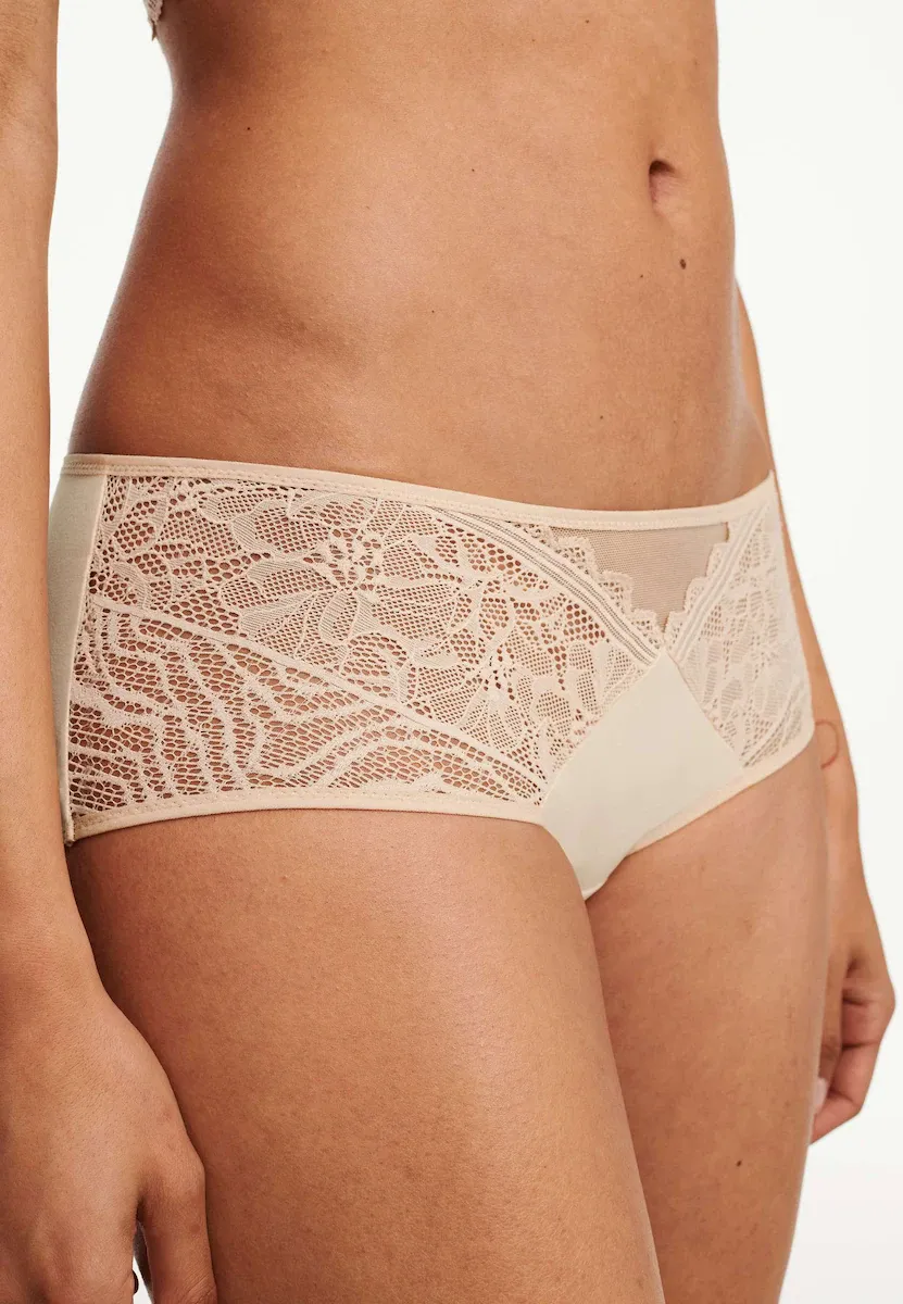 

Кюлоты из кружева и ультрамягкой ткани Floral Touch Chantelle, бежевый