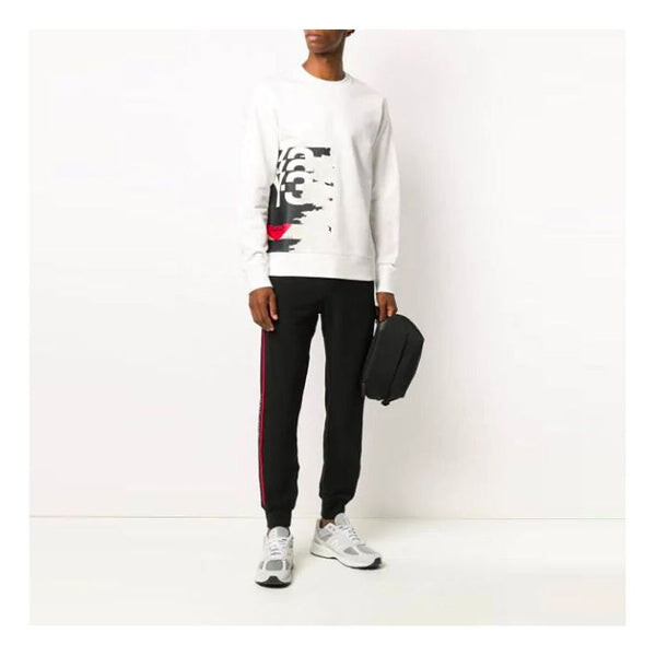 

Толстовка Men's Y-3 Logo Printing Long Sleeves Pullover White, белый