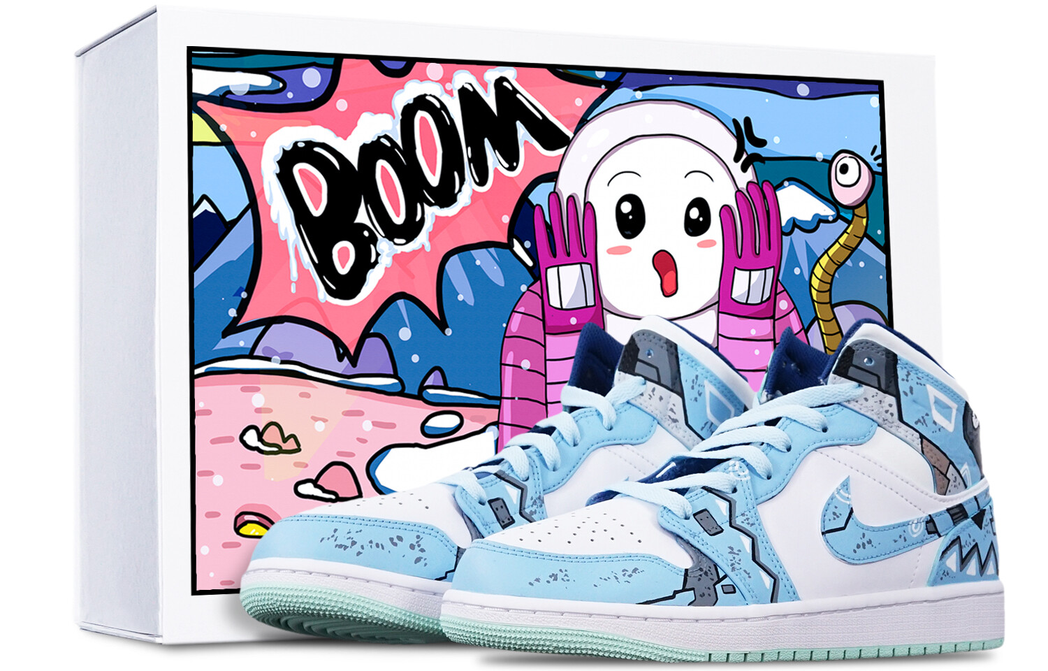 

Кроссовки Air Jordan 1 Vintage Basketball Shoes Women's High-Top White