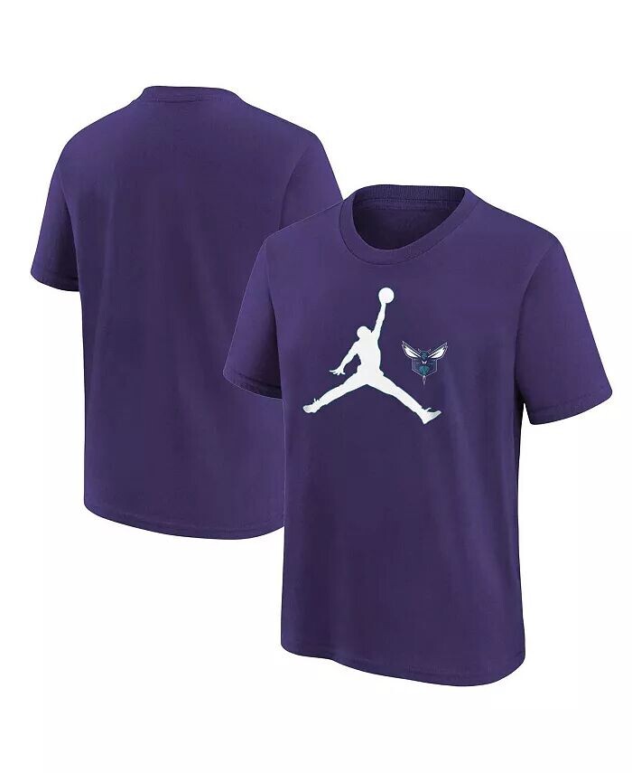 

Футболка с галочкой Charlotte Hornets Essential для мальчиков и девочек Big Jordan, фиолетовый
