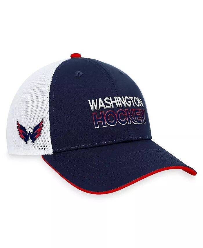 

Мужская темно-синяя регулируемая шляпа Washington Capitals Authentic Pro Rink Trucker Fanatics, синий