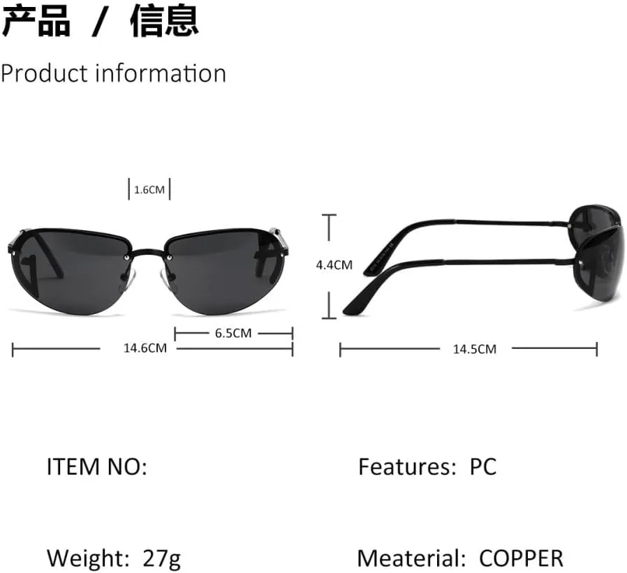 

Солнцезащитные очки 2027 года для женщин и мужчин, качественные безободковые очки для спорта на открытом воздухе, защита от ультрафиолета UV400 MTZJH, Gold-tea