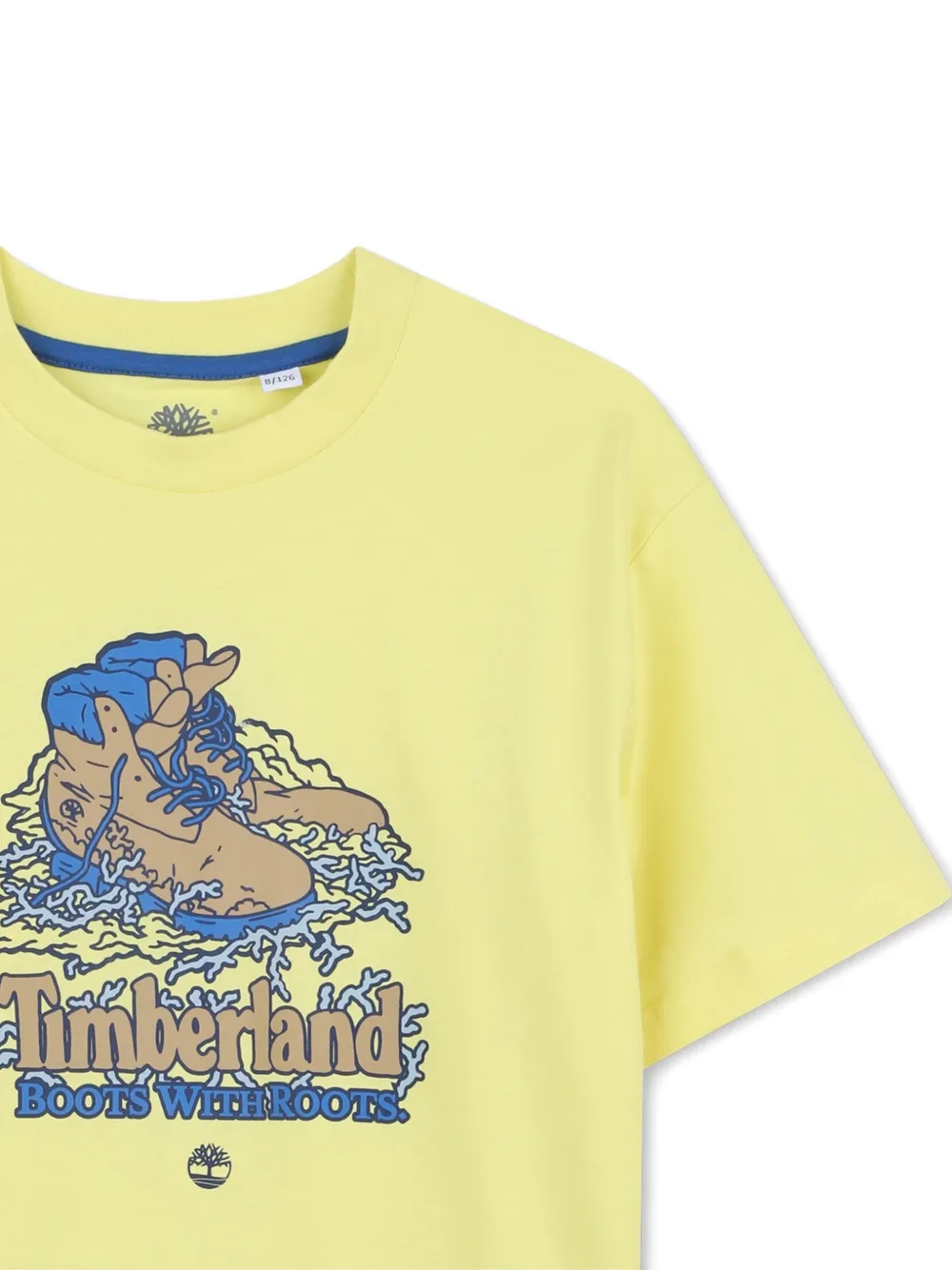 Футболка с принтом Timberland Kids, желтый — фото 3