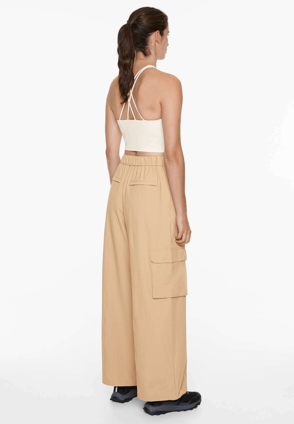 

Брюки WIDE-LEG CARGO OYSHO, коричневый