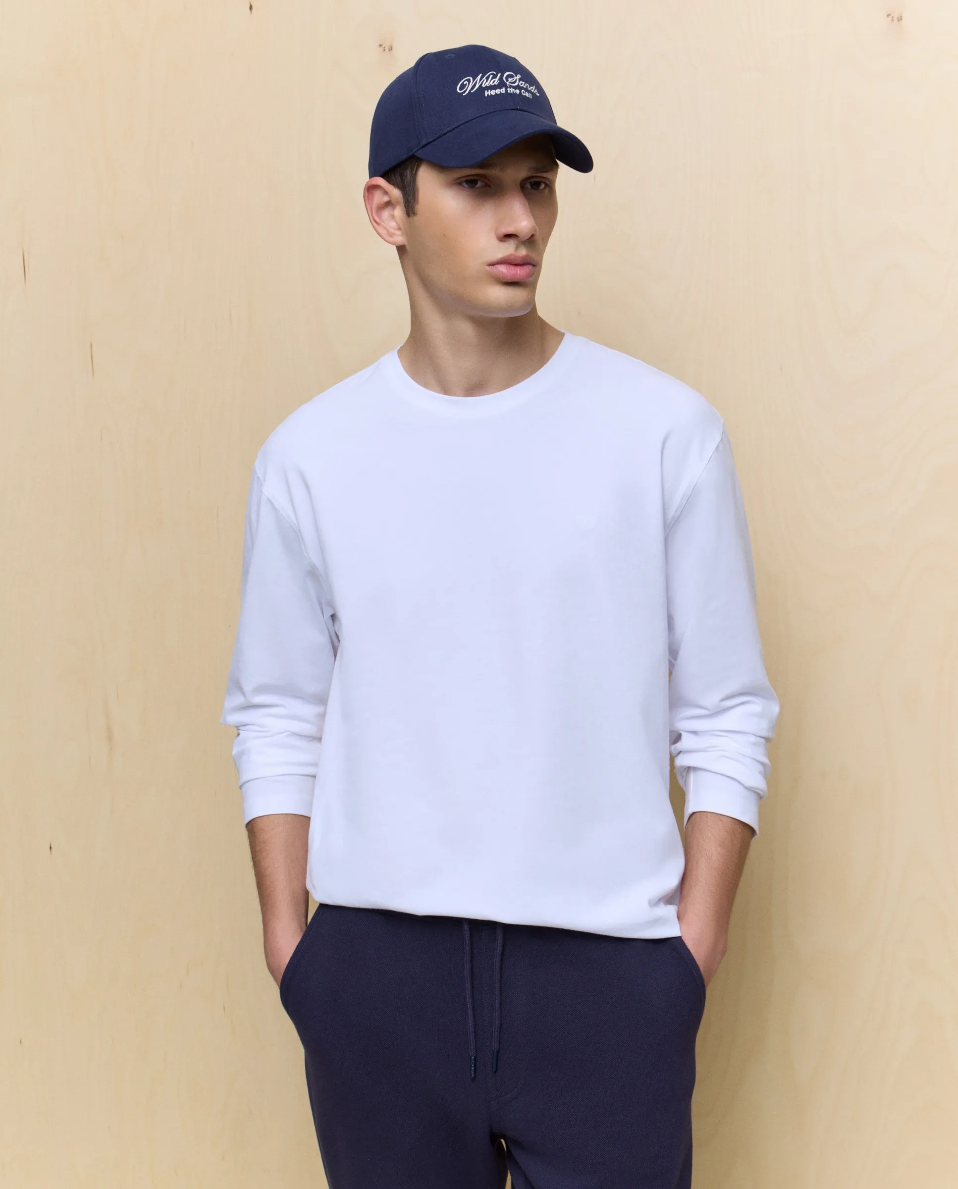 

Мужская футболка с длинным рукавом Easy Wear, белый