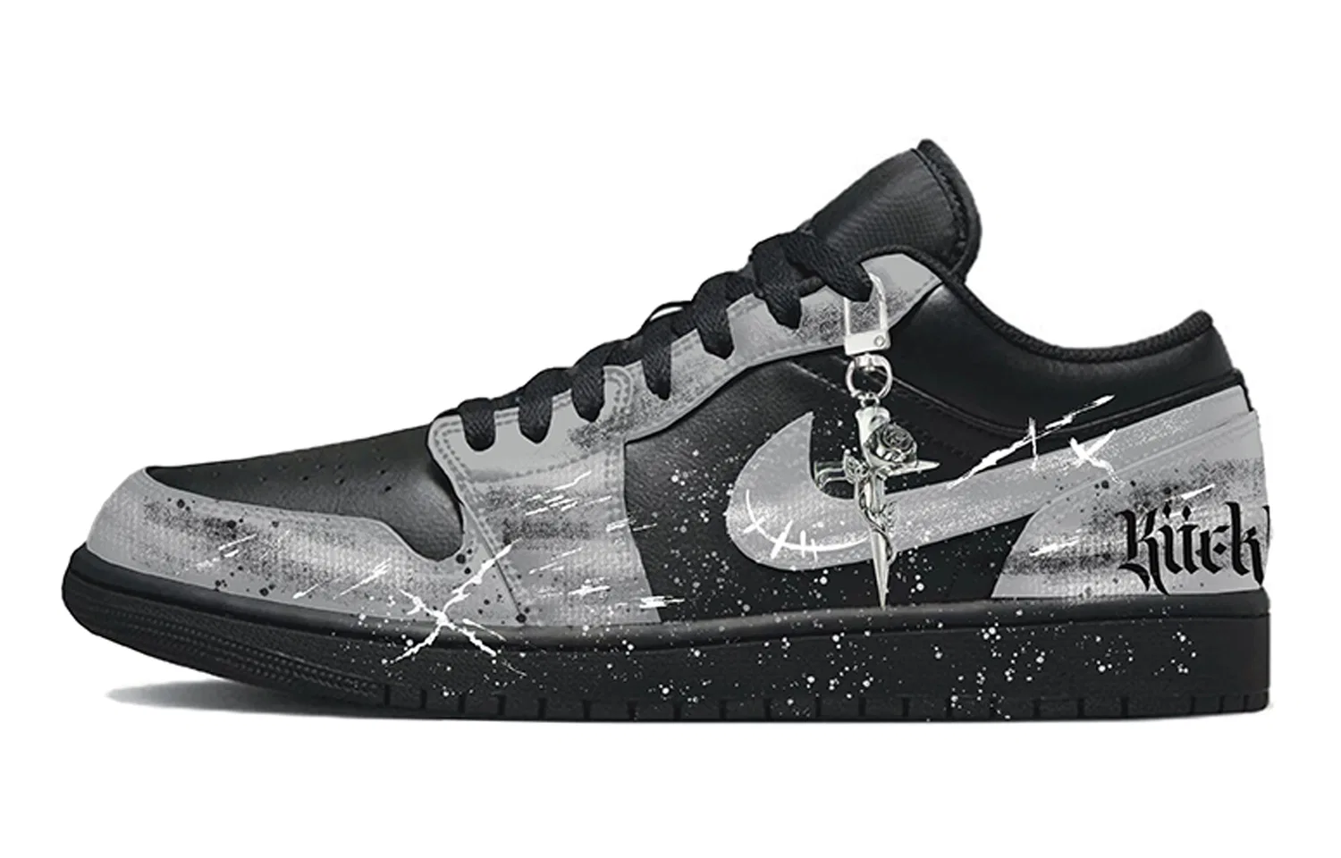 Кроссовки баскетбольные низкие Jordan Black Gray