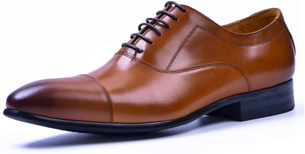 

Мужские кожаные туфли, обувь из коровьей кожи, городская прогулочная, рабочая, для вечеринок и банкетов, деловые кожаные туфли, коричневые, размер 38/UK 5.5/US 6.5 Jlfzc