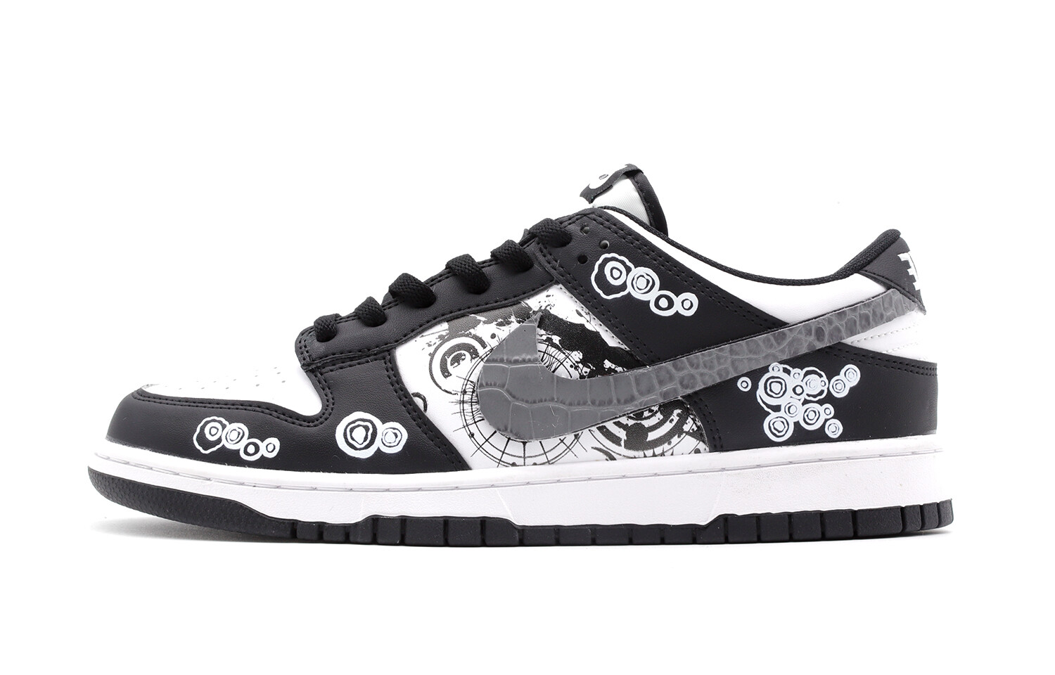 

Кроссовки Nike Dunk Skateboard Shoes Men Low-Top Black White, черный/белый