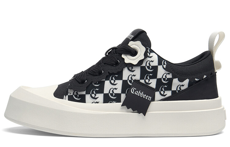 

Кеды Cabbeen Skateboard Shoes Men Low-Top, черный