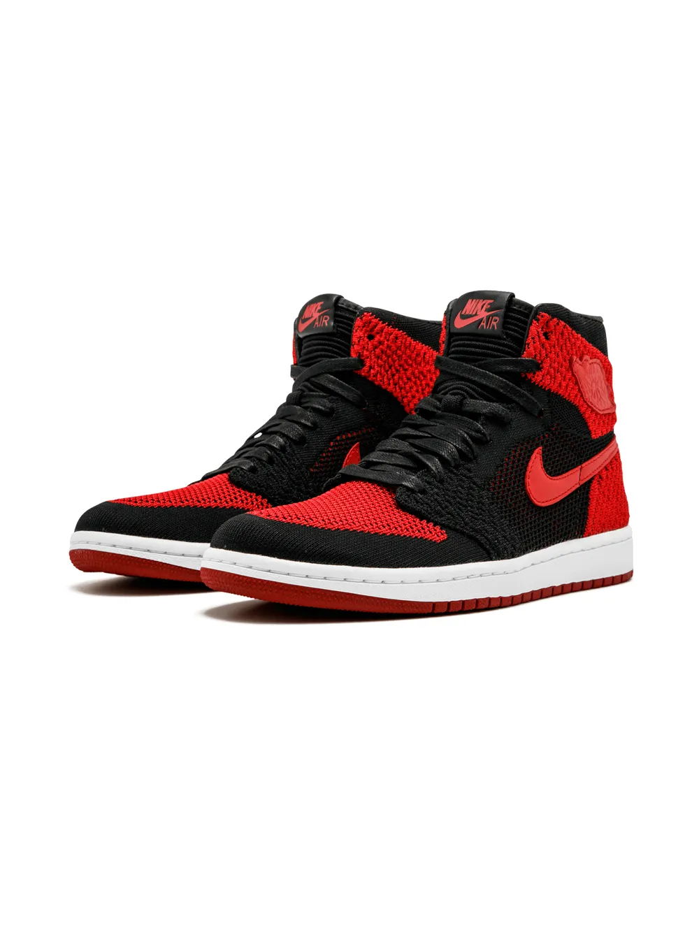 Кроссовки Air  1 Retro HI Flyknit Jordan, черный — фото 2