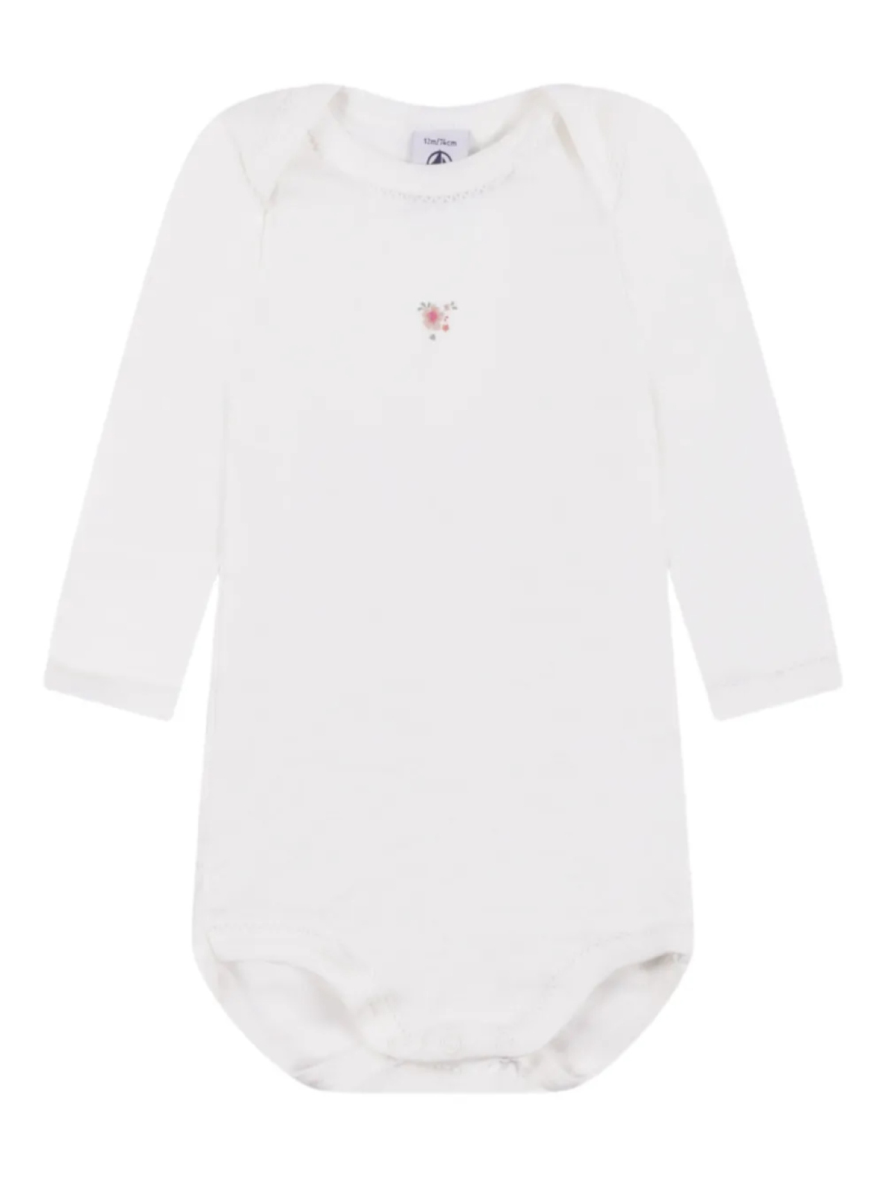 Боди из органического хлопка (упаковка из трех штук) Petit Bateau, белый — фото 2