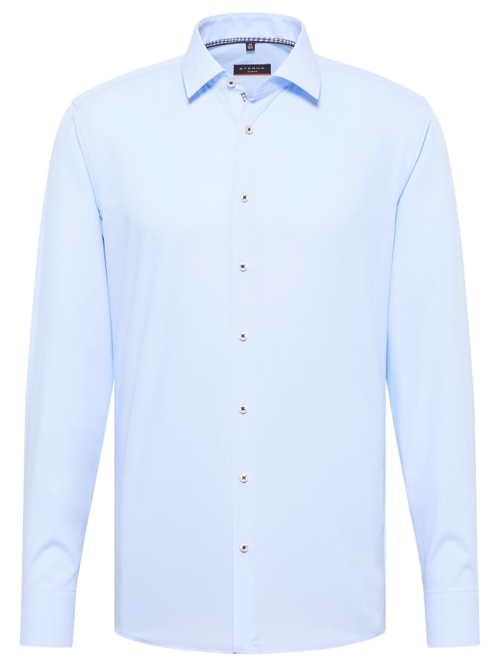 

Рубашка облегающего кроя небесно-голубого цвета Eterna