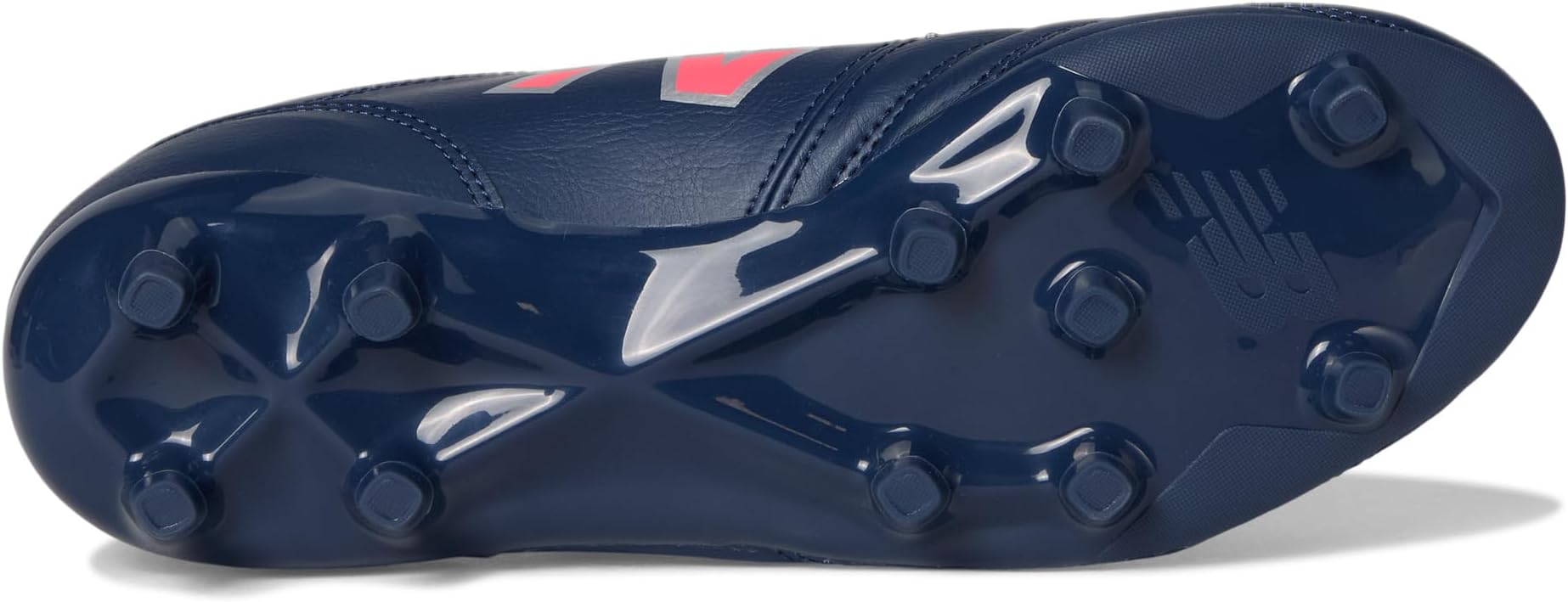 Кроссовки New Balance 442 Academy FG V2 Soccer Cleats, цвет NB Navy/Silver/Energy Red — фото 3