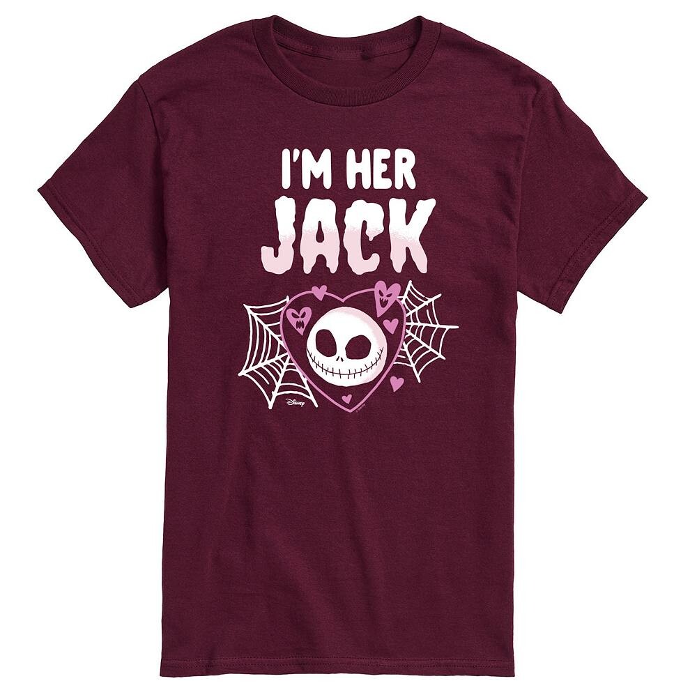 

Мужская футболка Disney's Nightmare Before Christmas с рисунком I’m Her Jack, цвет Maroon