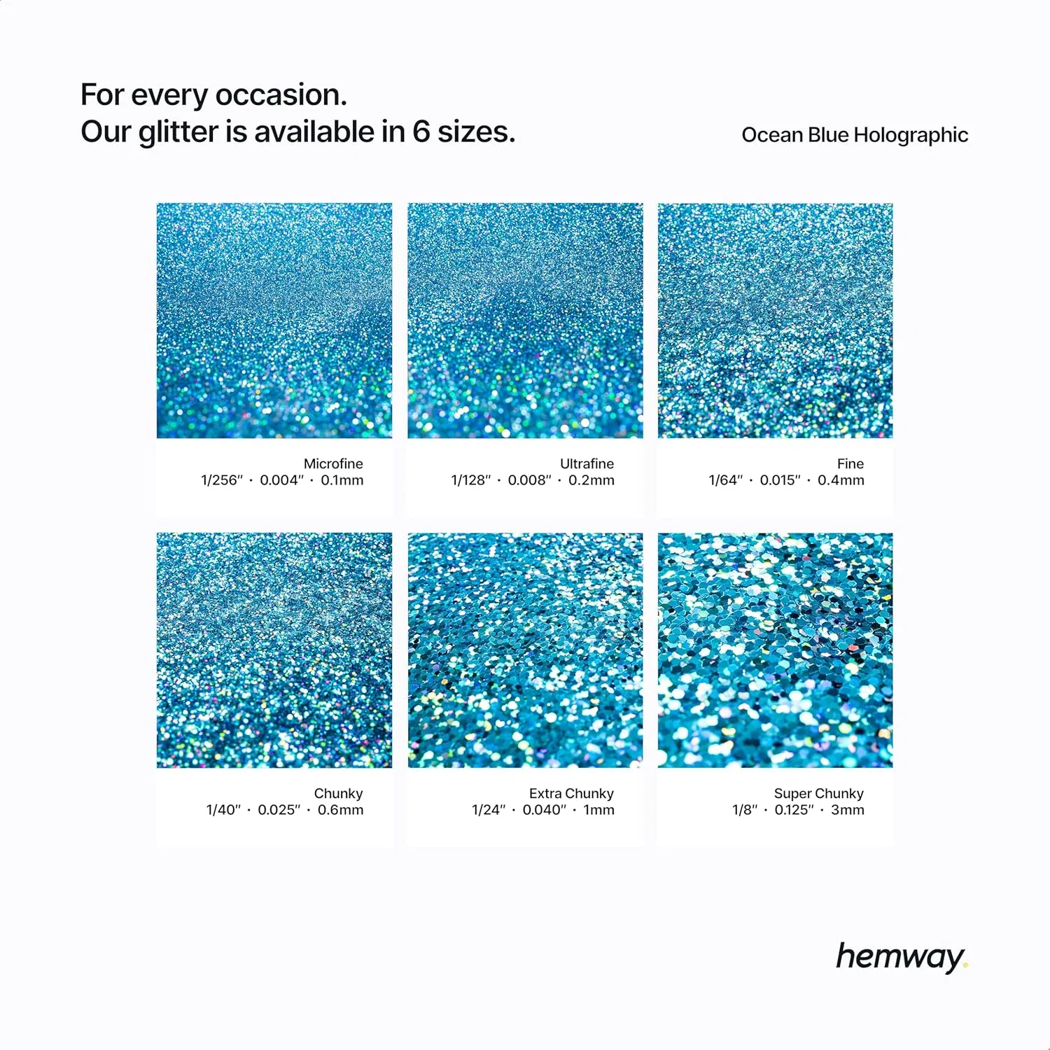 Блеск для тела Hemway Ocean Blue Holographic 100г — фото 3