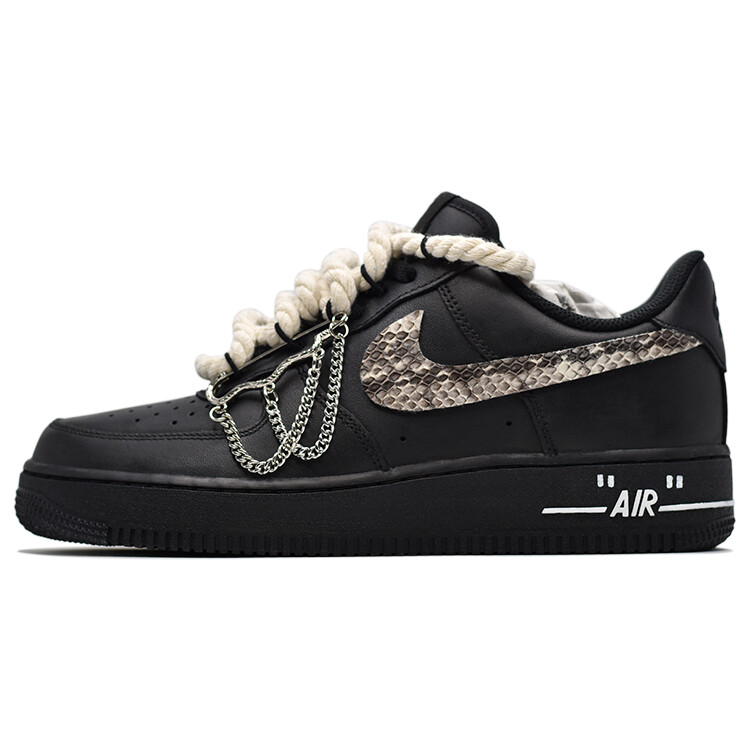 

Кроссовки Nike Air Force 1 Skateboarding Shoes Unisex Low-top Black/Brown, черный