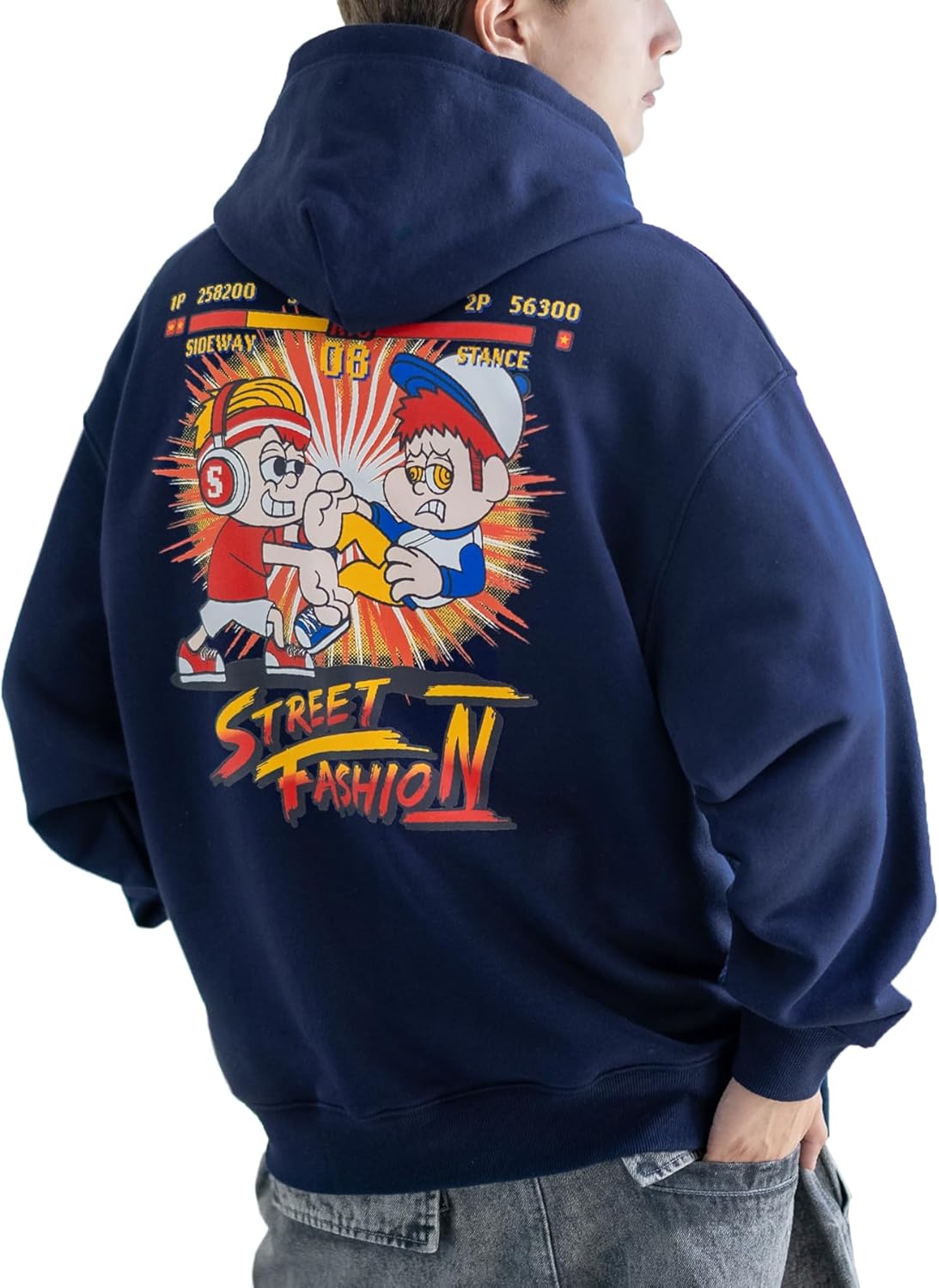 

Мужская толстовка с флисовой подкладкой Fighter Game Improves, темно-синий