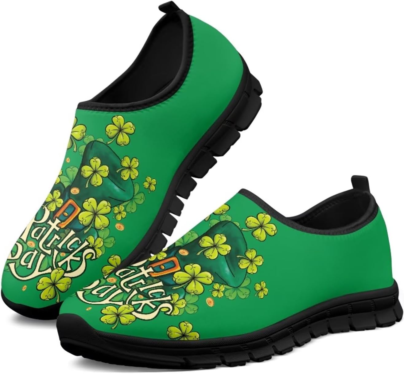 

Мужские повседневные кроссовки слипоны для ходьбы, сетчатые повседневные лоферы Cugasmaru, St. Patrick's Day