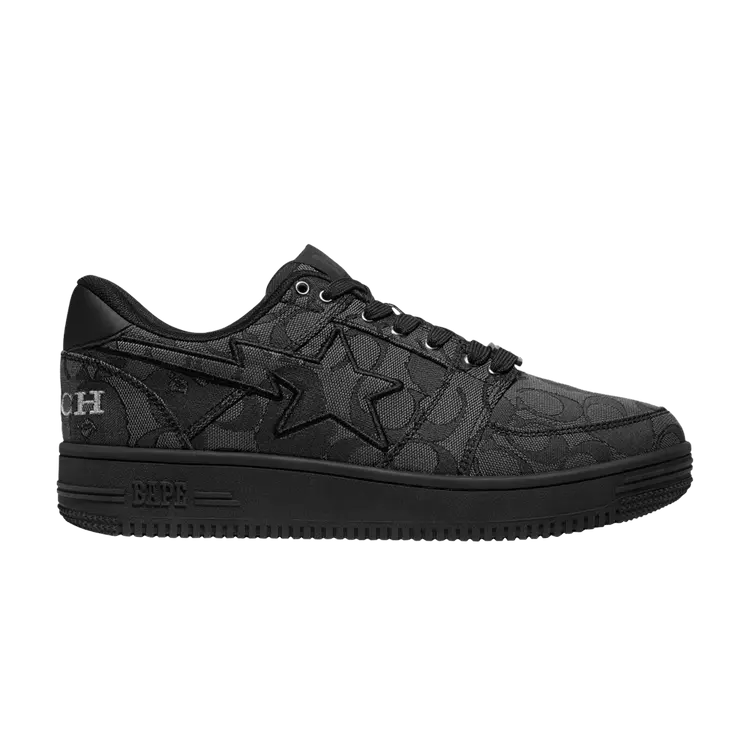 

Кроссовки BAPE Coach x Bapesta Jacquard 'Black', черный