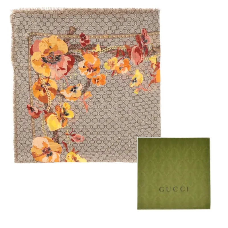 

GUCCI Женский шарф GG вязка, Brown