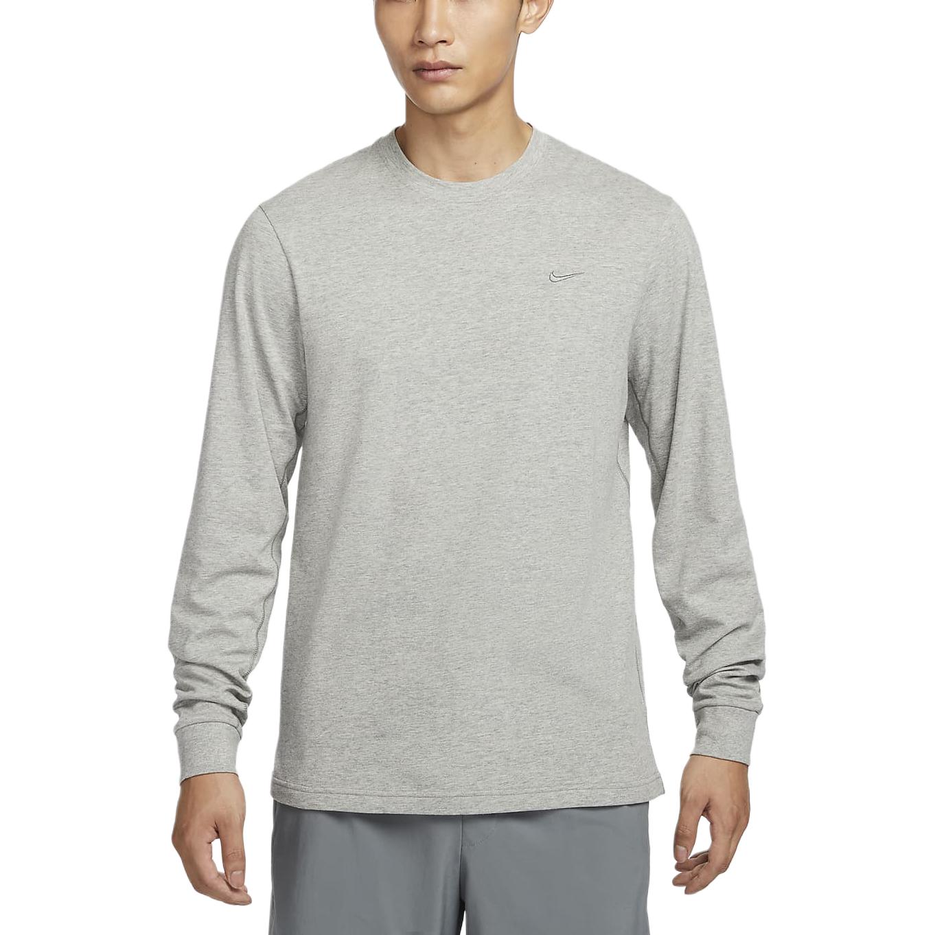 Nike Футболка dri fit мужская тонированная темно-серый/тонирующий/дымчато-серый — фото 3