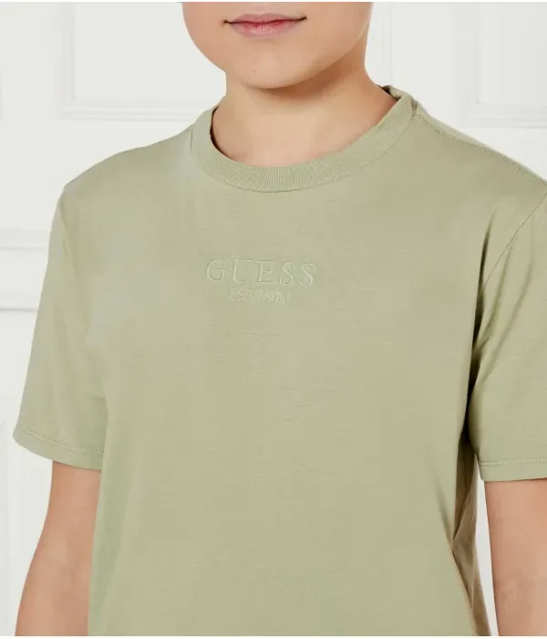 Футболка oversize fit Guess, мятный — фото 4