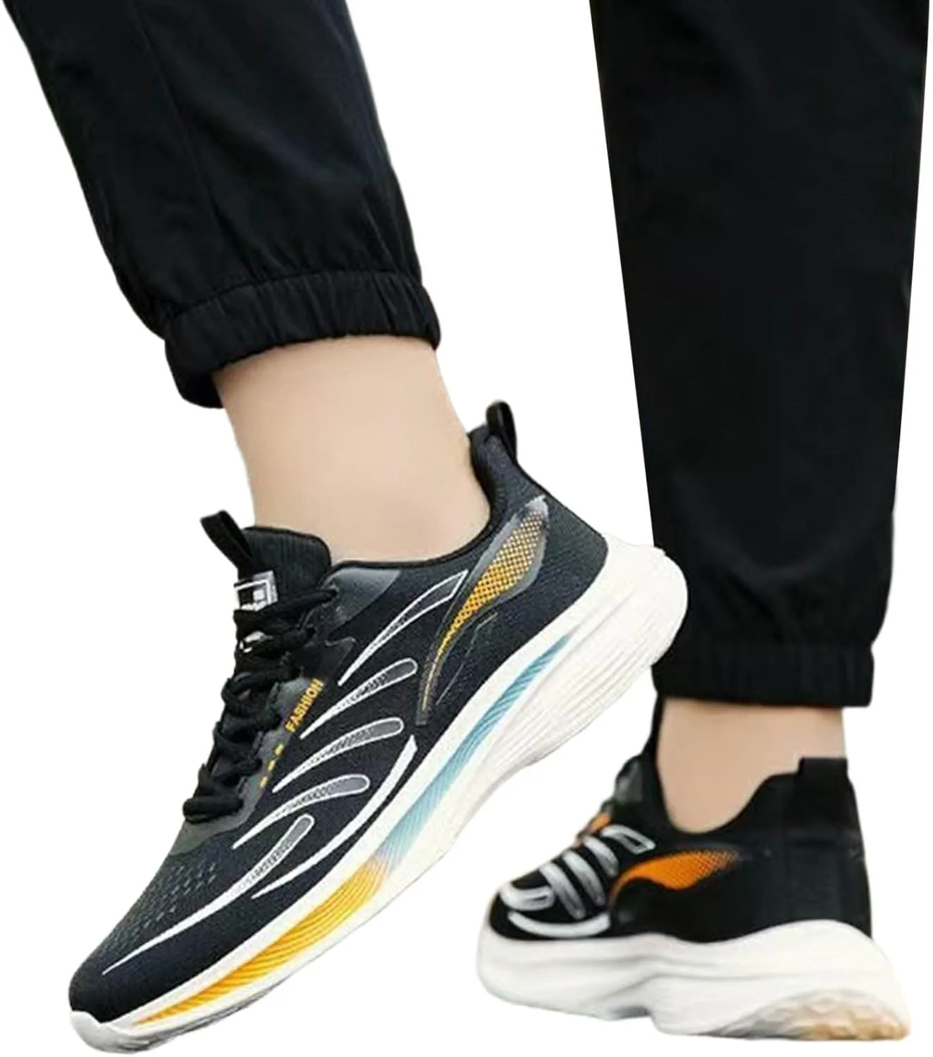 Кроссовки Herren 2026 Neu, Ultra-Leicht Eva-Sohle Kaltkleber Sportschuhe, Bequeme Weichboden Laufschuhe fur Herren в Гросгресене, Freizeitschuhe Generic, оранжевый — фото 4