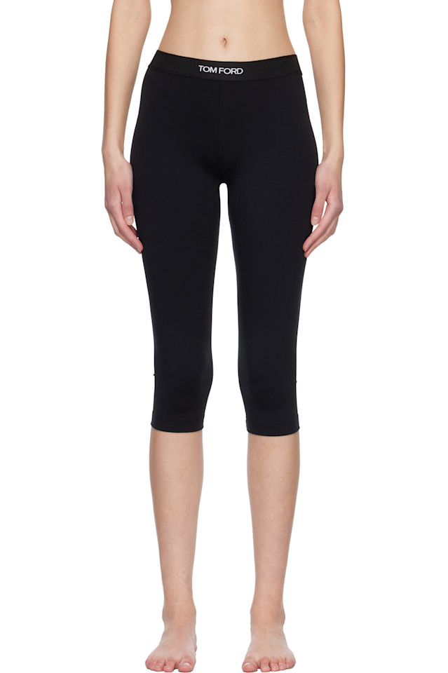 

Модальные короткие леггинсы для йоги Tom Ford, черный