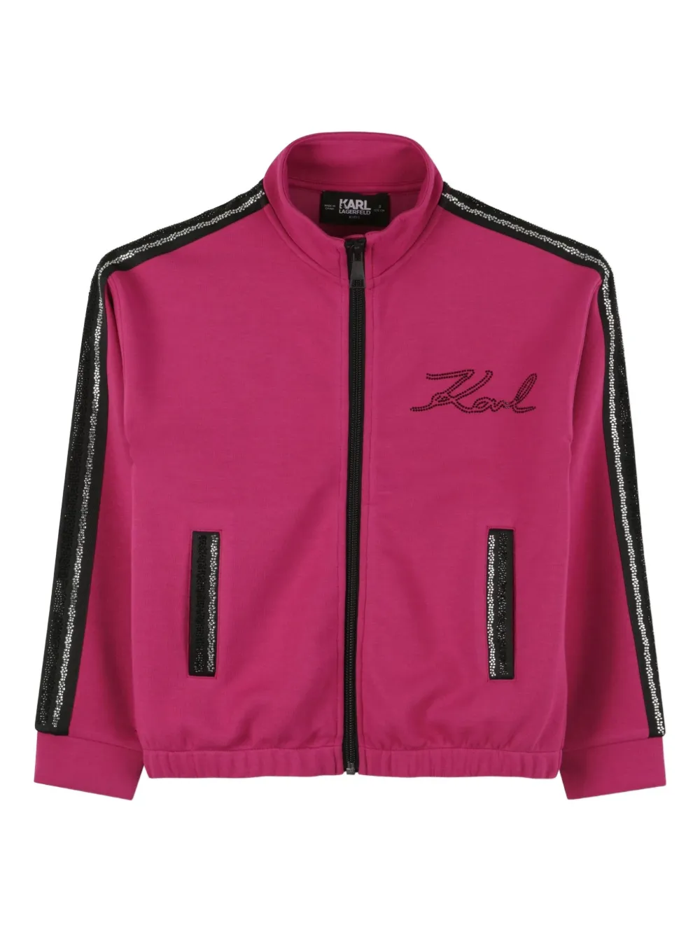 

Спортивная куртка на молнии KARL LAGERFELD KIDS, розовый