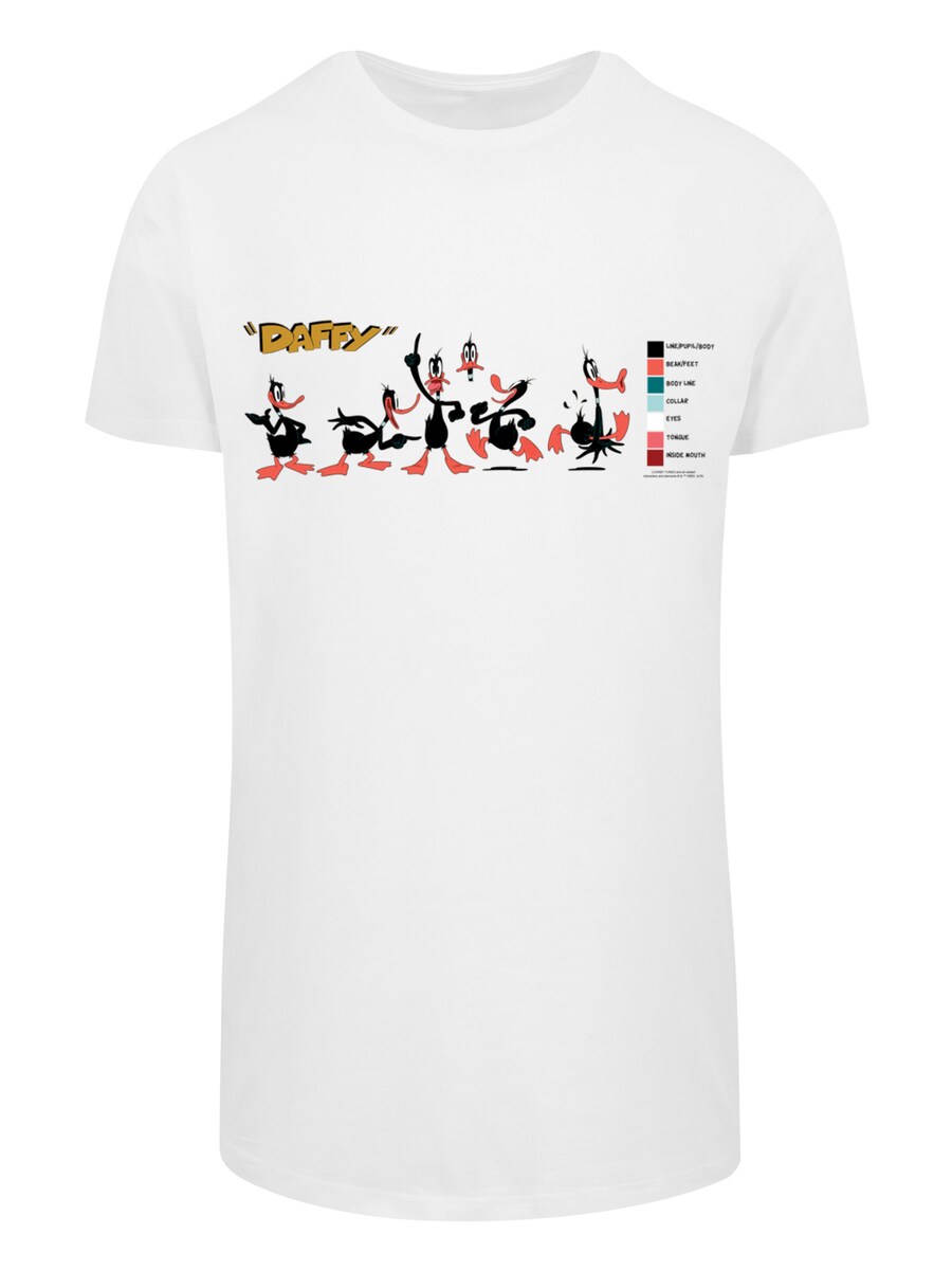 

Рубашка F4NT4STIC Looney Tunes Daffy Duck Colour Code, белый