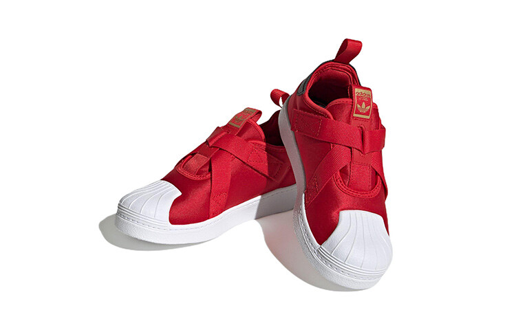 Кроссовки Adidas Superstar 360 Little Kid 'Scarlet White Gold' — фото 3