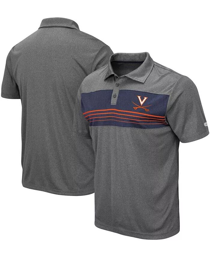 

Мужское темно-серое поло Virginia Cavaliers с надписью Smithers Colosseum
