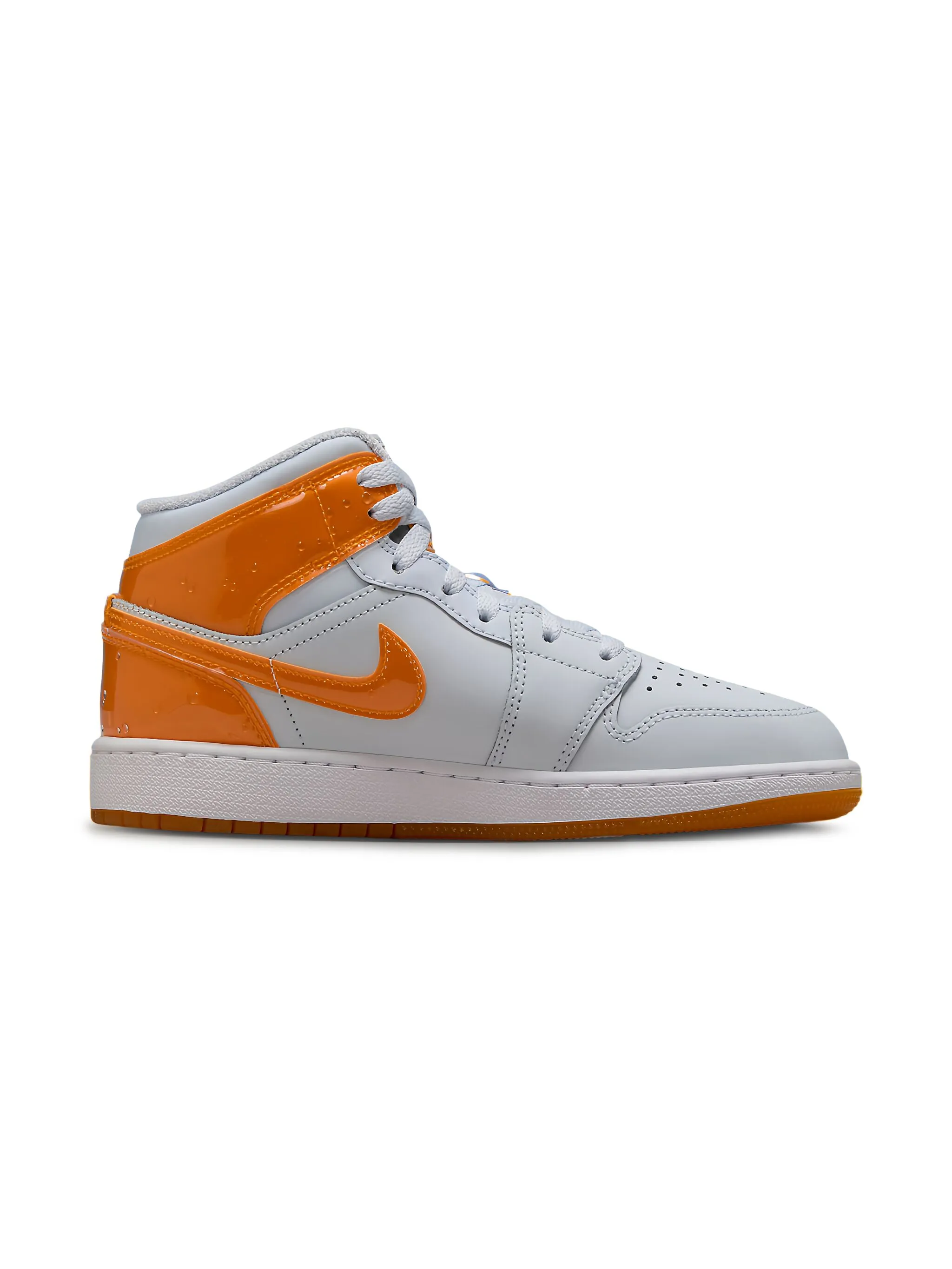 

Кроссовки Air Jordan 1 Mid SE Gatorade Pack - Football Grey/Pine Green/White/Orange Peel Jordan Kids, белый