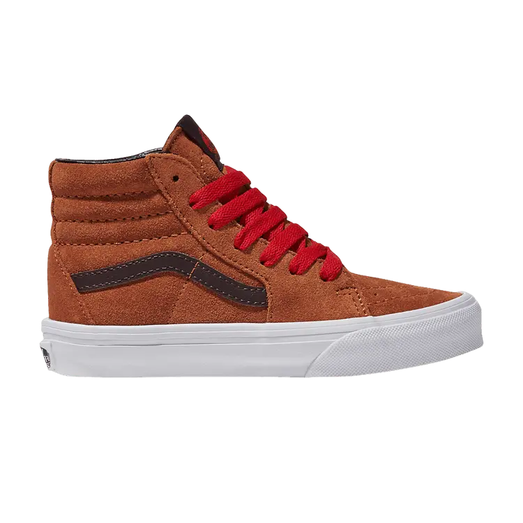 

Кроссовки Vans Sk8-Hi Kids Glazed Ginger Brown, коричневый