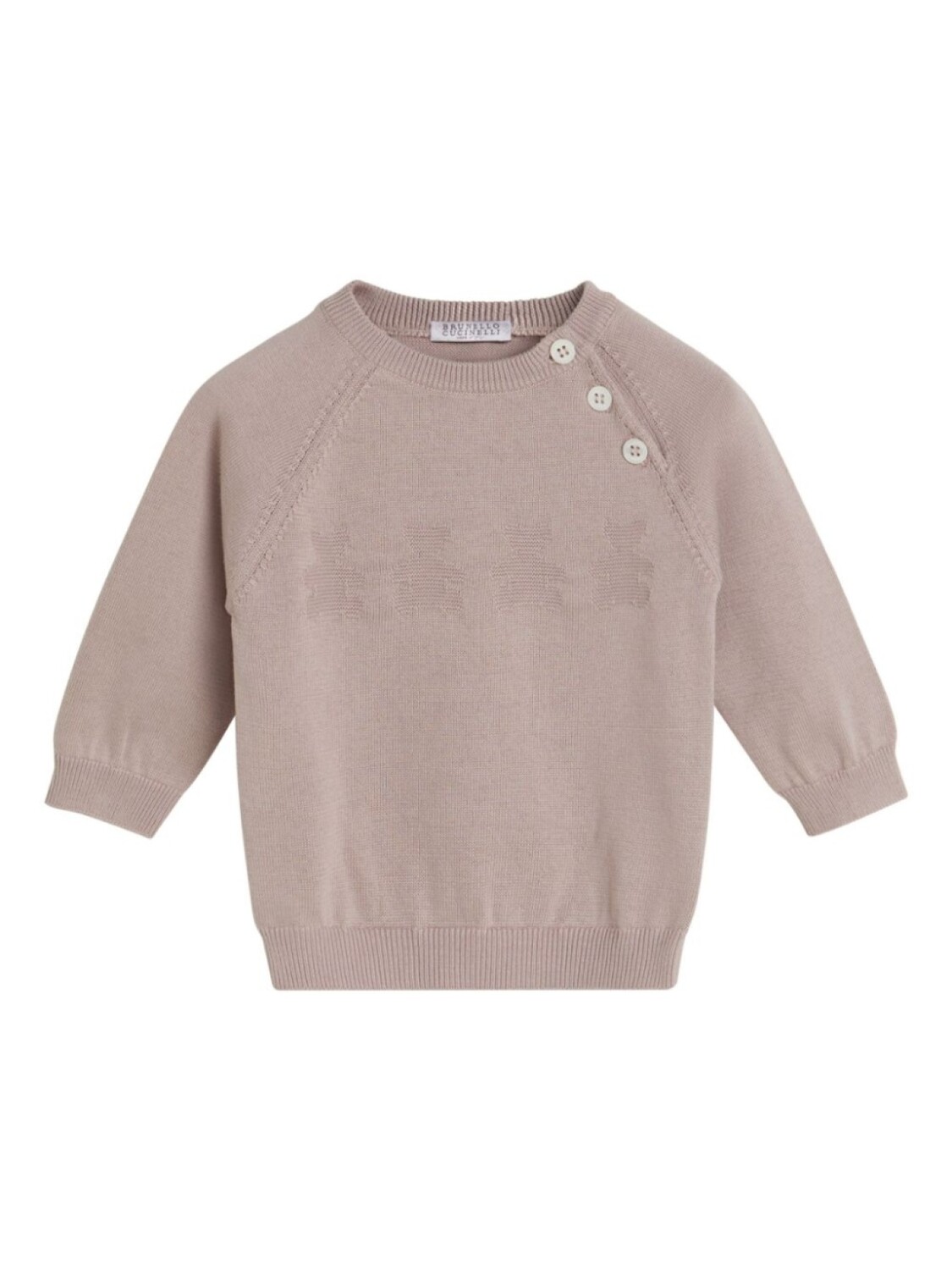 

Brunello Cucinelli Kids джемпер с круглым вырезом, розовый